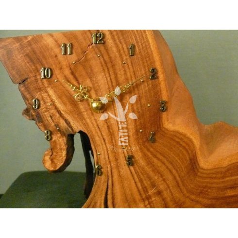 Akciós asztali óra japán akácból II. (03_782)