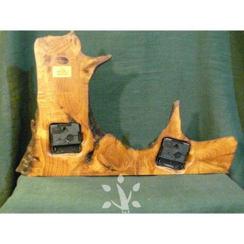 Asztali óra akácfagyökérből II. (03_802)