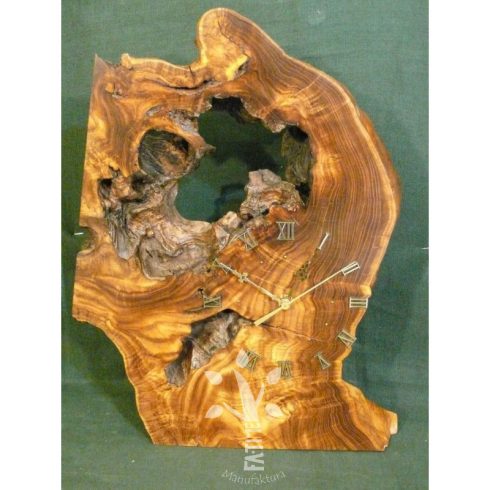 Fali-asztali óra japán akácból VI.(04_100)