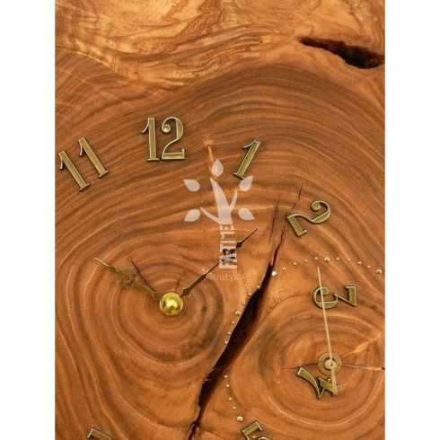 Nagyméretű falióra japán akácból (07_423)