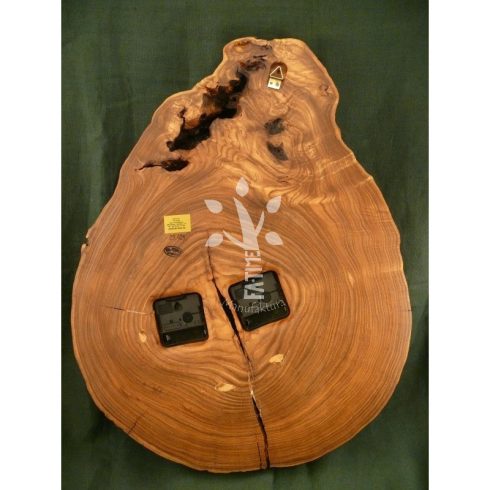 Nagyméretű falióra japán akácból (07_423)