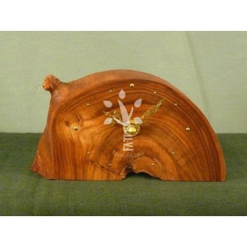 Akciós asztali óra japán akácból III. (09_097)