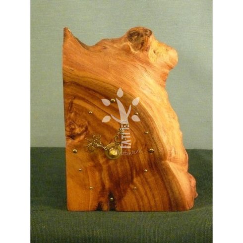 Asztali falióra japán akácból IV.(10_084)