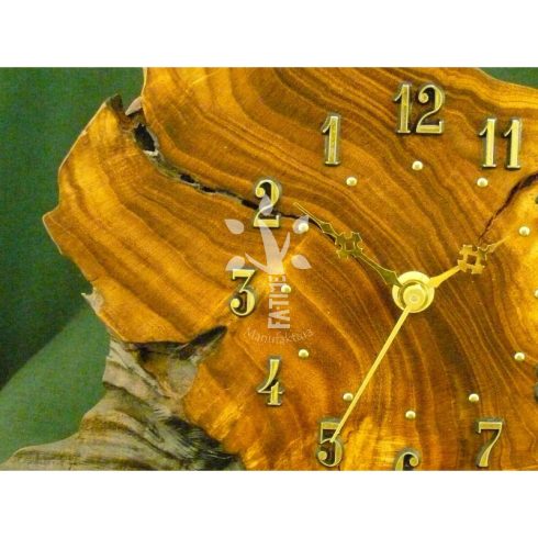 Visszafelé járó óra japán akácból V. (12_084)