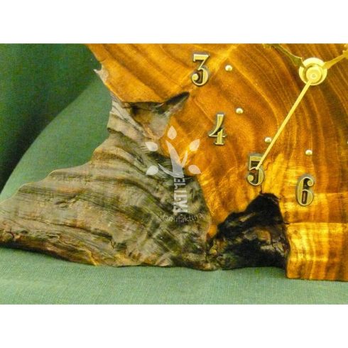 Visszafelé járó óra japán akácból V. (12_084)