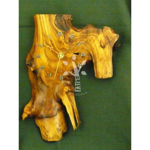 Visszafelé járó óra japán akácból VI.(12_086)