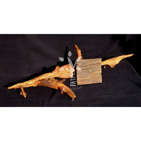 Rusztikus falióra öreg akácfából  (19_030)