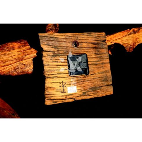 Rusztikus falióra öreg akácfából  (19_030)