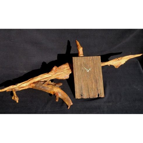 Rusztikus falióra öreg akácfából  (19_032)