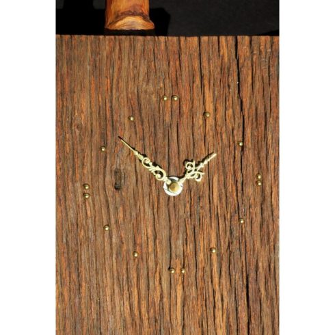 Rusztikus falióra öreg akácfából  (19_032)