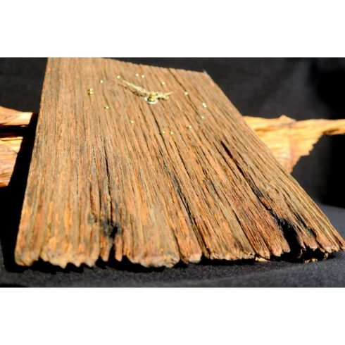 Rusztikus falióra öreg akácfából  (19_032)