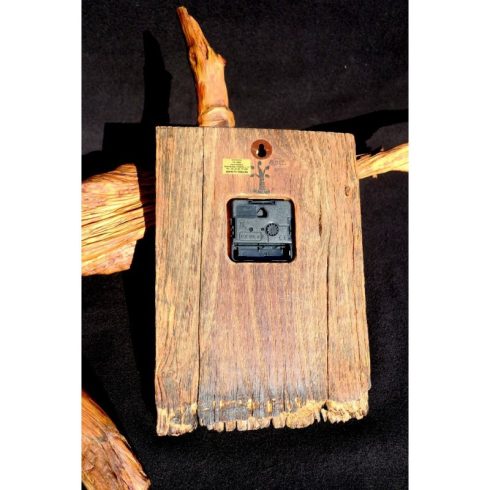 Rusztikus falióra öreg akácfából  (19_032)