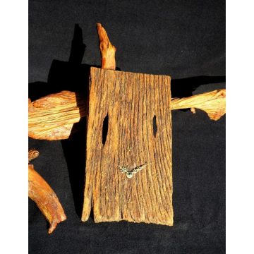 Rusztikus falióra öreg akácfából  (19_037)