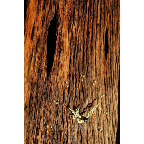 Rusztikus falióra öreg akácfából  (19_037)