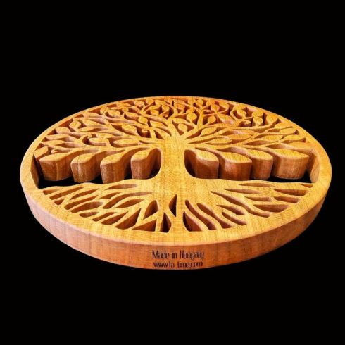 Tree of Life Trivet and Wall Decoration – Wooden Round Decor