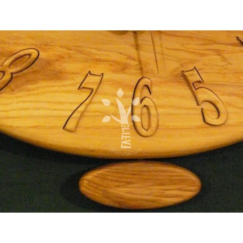 Igazi faóra fa mutatókkal (A_07-118)