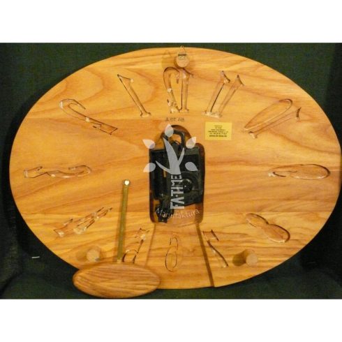 Igazi faóra fa mutatókkal (A_07-118)