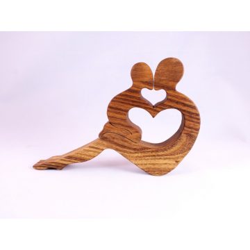   Mother, Motherhood - decoration made of japanese acacia wood (Anya2)