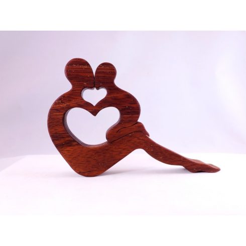 Mother, Motherhood - decoration made of merbau wood (Anya3)