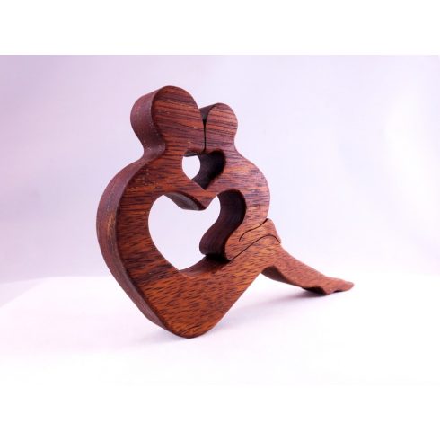 Mother, Motherhood - decoration made of merbau wood (Anya3)