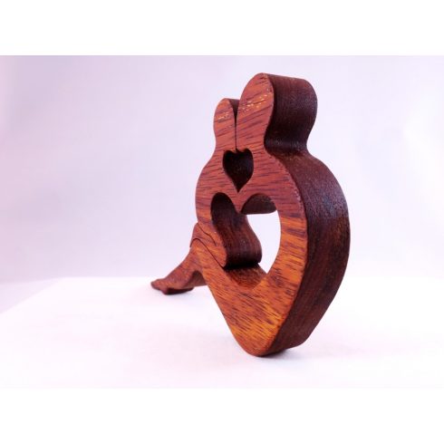 Mother, Motherhood - decoration made of merbau wood (Anya3)