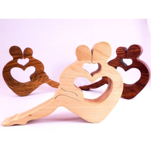 Mother, Motherhood - decoration made of merbau wood (Anya3)