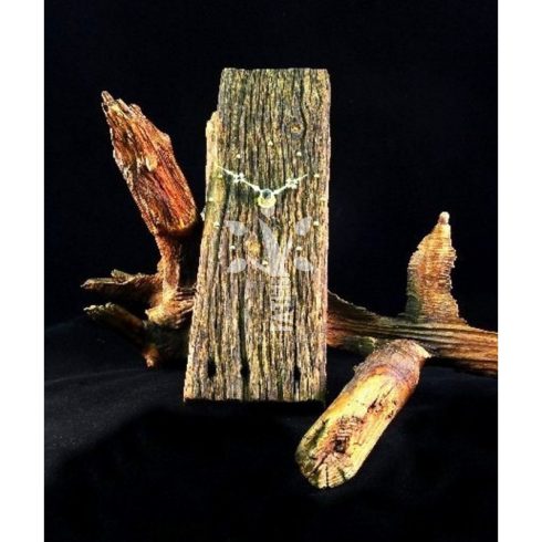 Rusztikus falióra öreg akácfából  (BA_19-043)