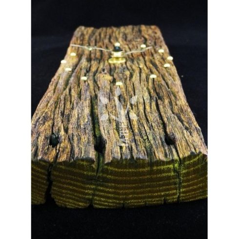 Rusztikus falióra öreg akácfából  (BA_19-043)