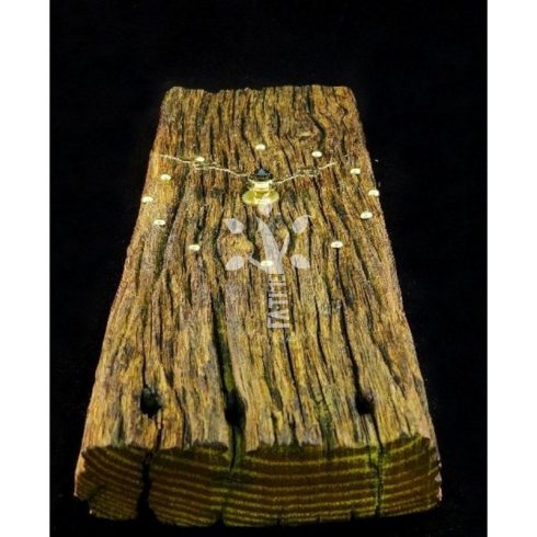 Rusztikus falióra öreg akácfából  (BA_19-043)