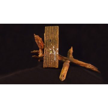 Rusztikus falióra öreg akácfából  (BA_19-044)