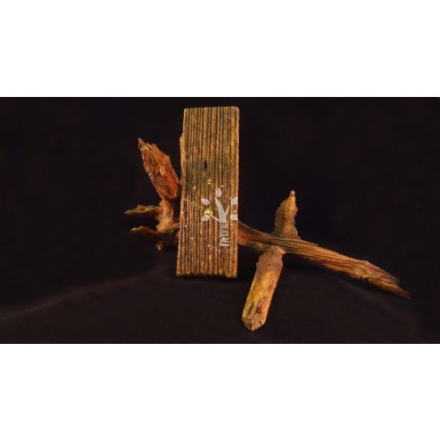 Rusztikus falióra öreg akácfából  (BA_19-044)