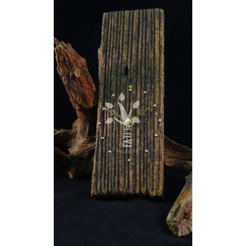 Rusztikus falióra öreg akácfából  (BA_19-044)