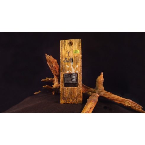 Rusztikus falióra öreg akácfából  (BA_19-044)