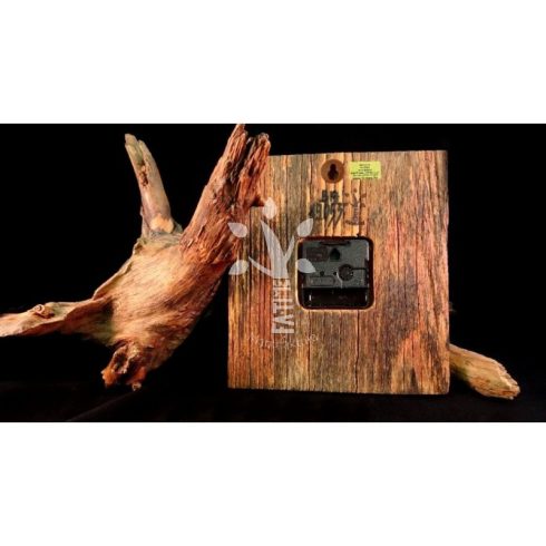 Rusztikus falióra öreg akácfából (BA_19-053)