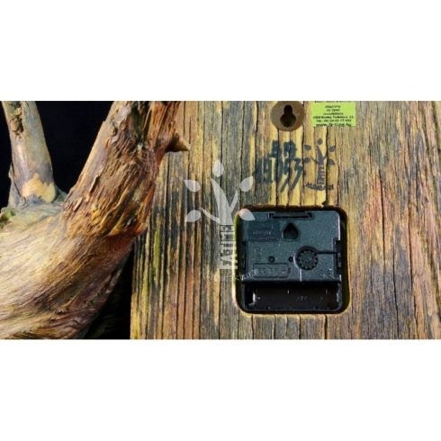 Rusztikus falióra öreg akácfából (BA_19-053)