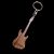 Basszusgitár formájú kulcstartó kulcskarikával