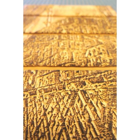 Budapest gravírozott madártávlati képe