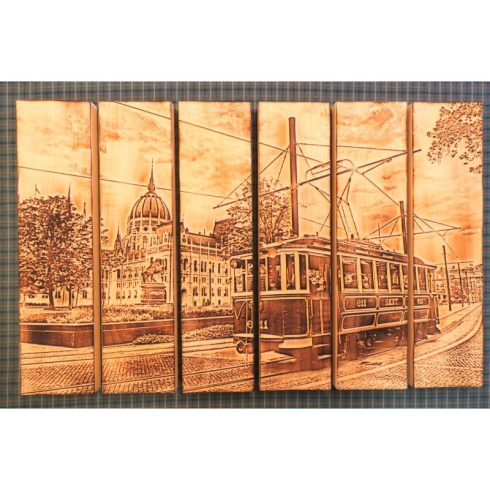 Parlament falikép villamossal