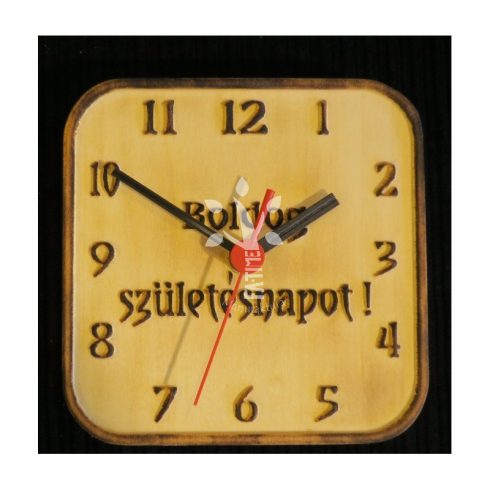 "Boldog  Születésnapot " faliióra  (BSZN_19_003)