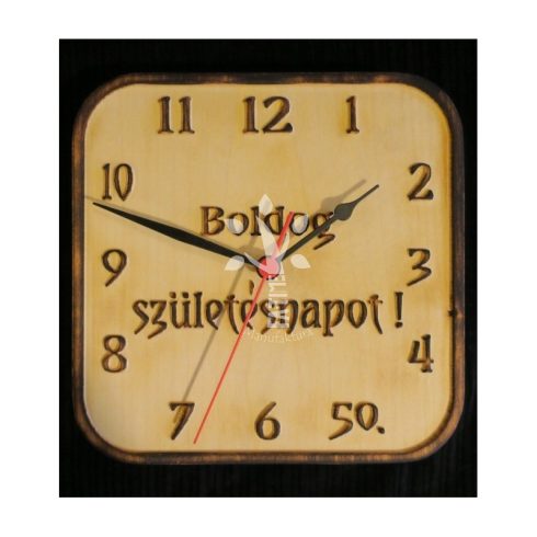 "Boldog 50. Születésnapot" falióra (BSZN_50-19_002)
