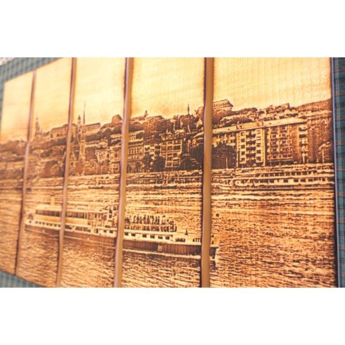  Budai panoráma gravírozott falikép