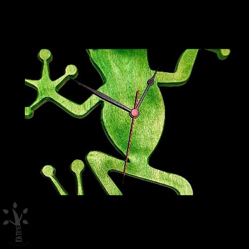 Mókás béka falióra 