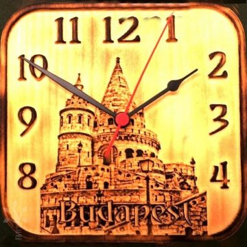Fisherman's Bastion wall clock