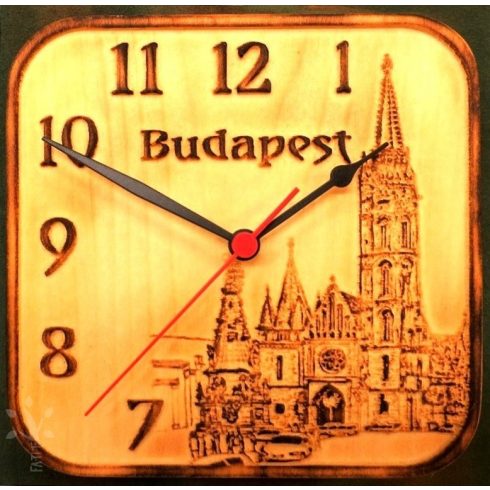 Mátyás templom óra (kicsi) (Budapest panoráma sorozat)  (Bp-7-K)