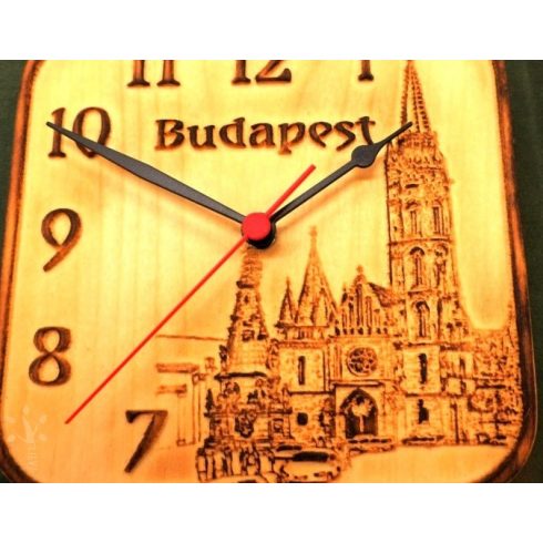 Mátyás templom óra (kicsi) (Budapest panoráma sorozat)  (Bp-7-K)