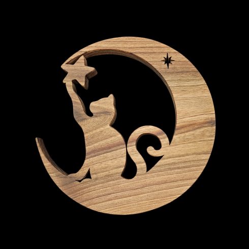 Cicás  edényalátét – edényalátét  és  dekoráció természetes fából