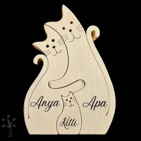 Cicacsalád egy kis cicával  (CIC-1)