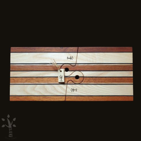 Csíkos Páros vágódeszka többféle fából (CSPVD-05)