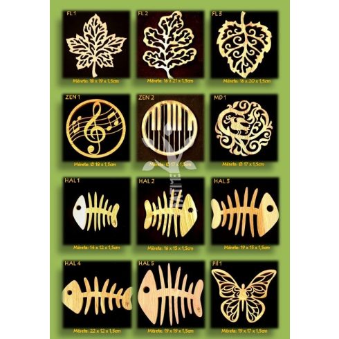 Juhar levél edényalátét  (FL1)