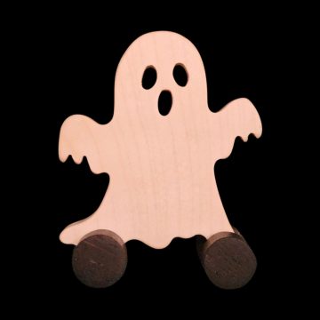 Fából készült  halloween szellem  őszi dekoráció